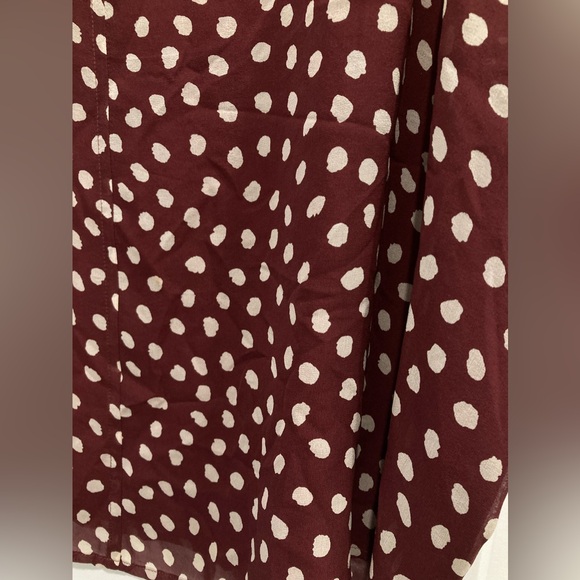 Madewell Silk Prose Flowy Dots Blouse - Picture 9 of 10